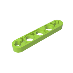 Technic Beam 1 x 5 Thin with Axle Holes on Ends-MyGobricks