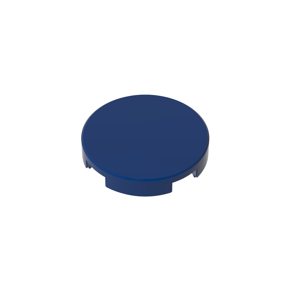 Tile Round 2 x 2 with Bottom Stud Holder-MyGobricks