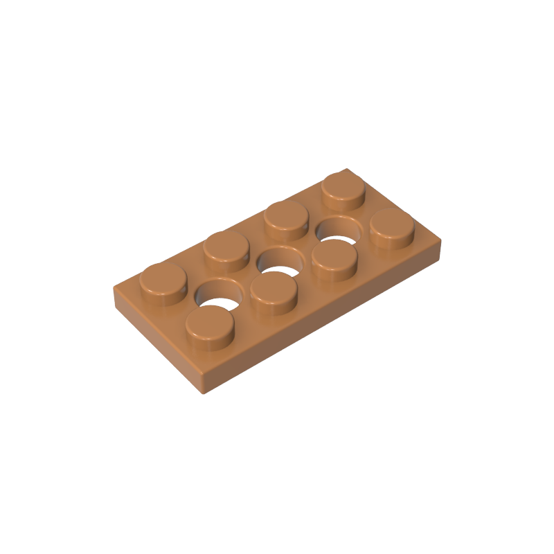 2x4 with 3-well plate