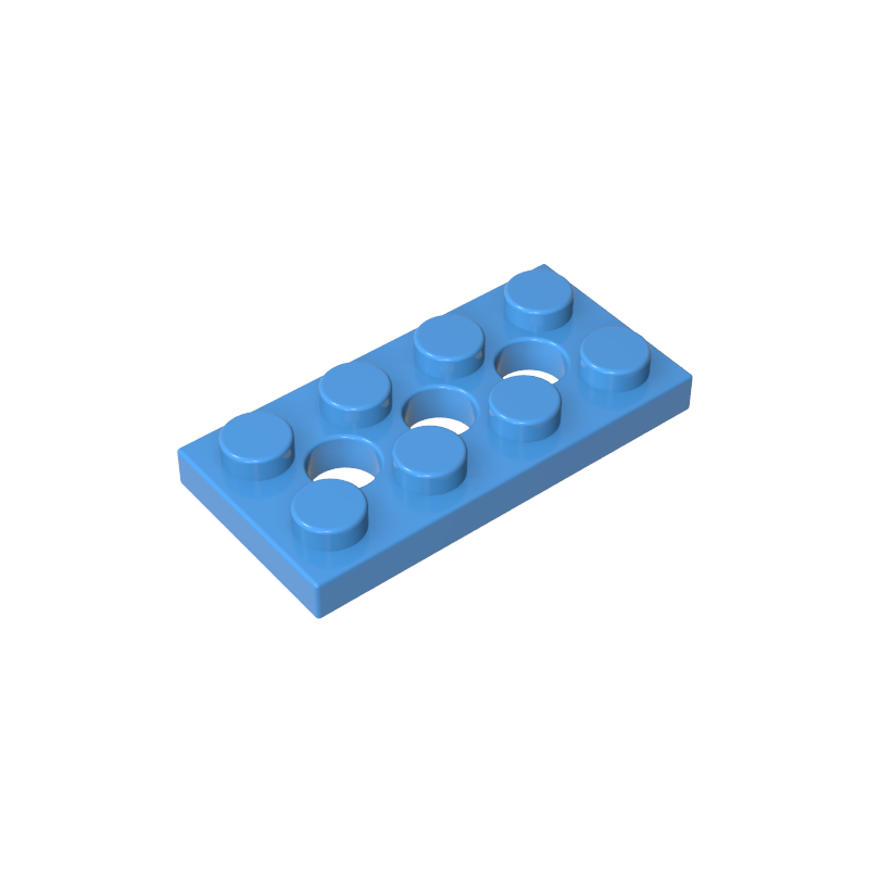 2x4 with 3-well plate