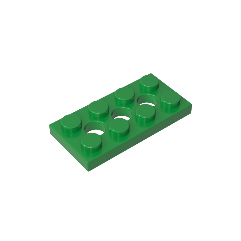 2x4 with 3-well plate