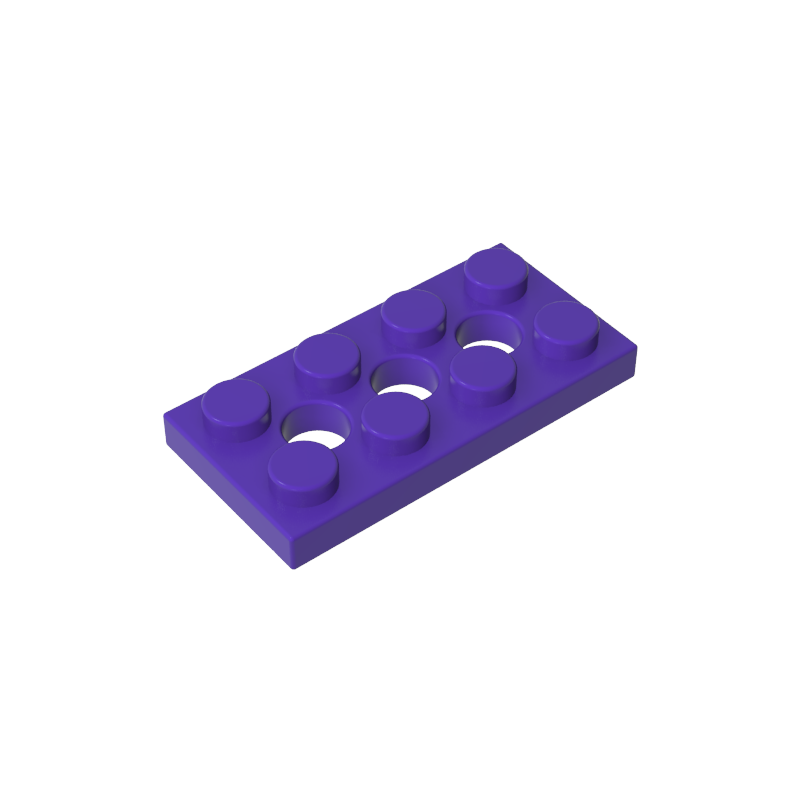 2x4 with 3-well plate