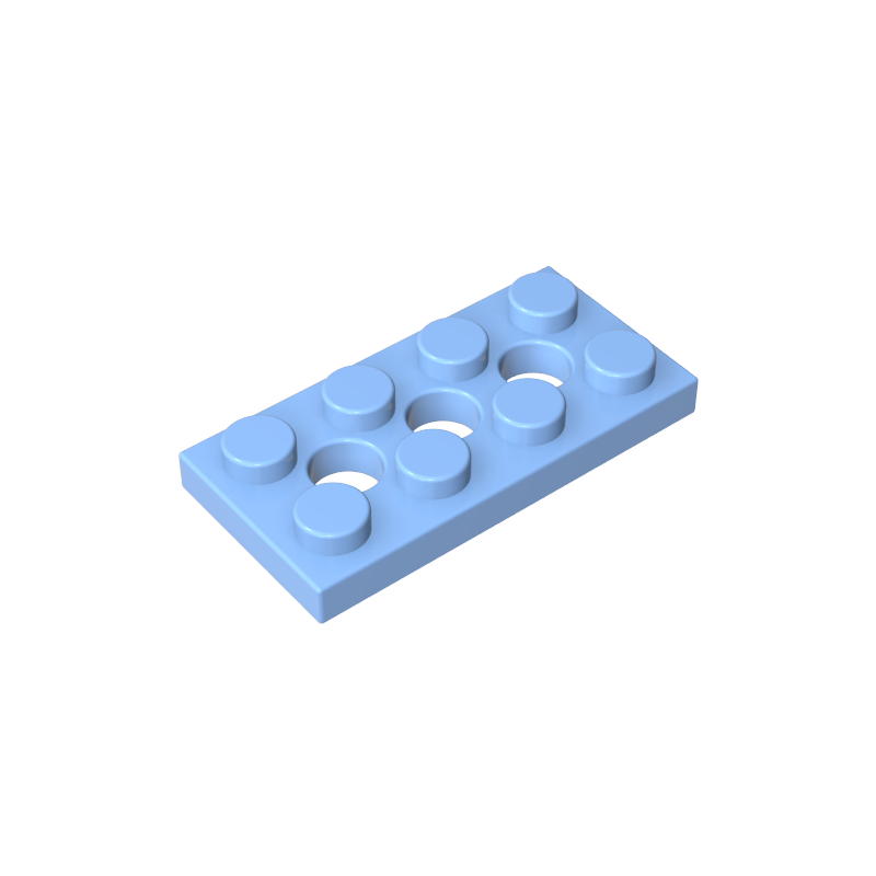 2x4 with 3-well plate