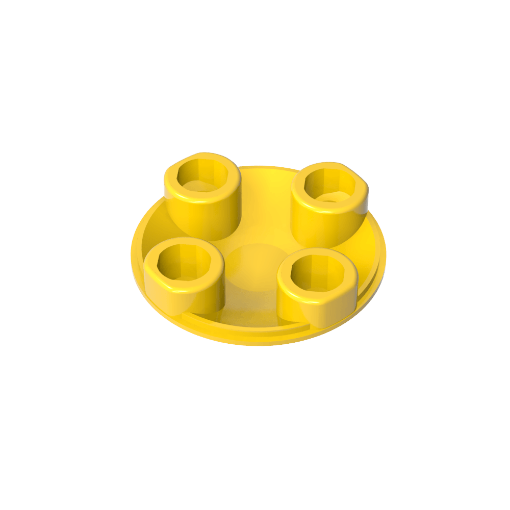 Plate Round 2 x 2 with Rounded Bottom [Boat Stud]