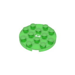 Plate Round 4 x 4 with Pin Hole