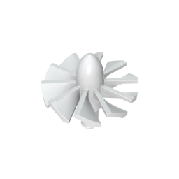 Jet Engine Fan with 10 Blades and Technic Pin-MyGobricks