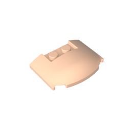 Slope Curved 3 x 4 x 2/3 Triple Curved with 2 Sunk Studs