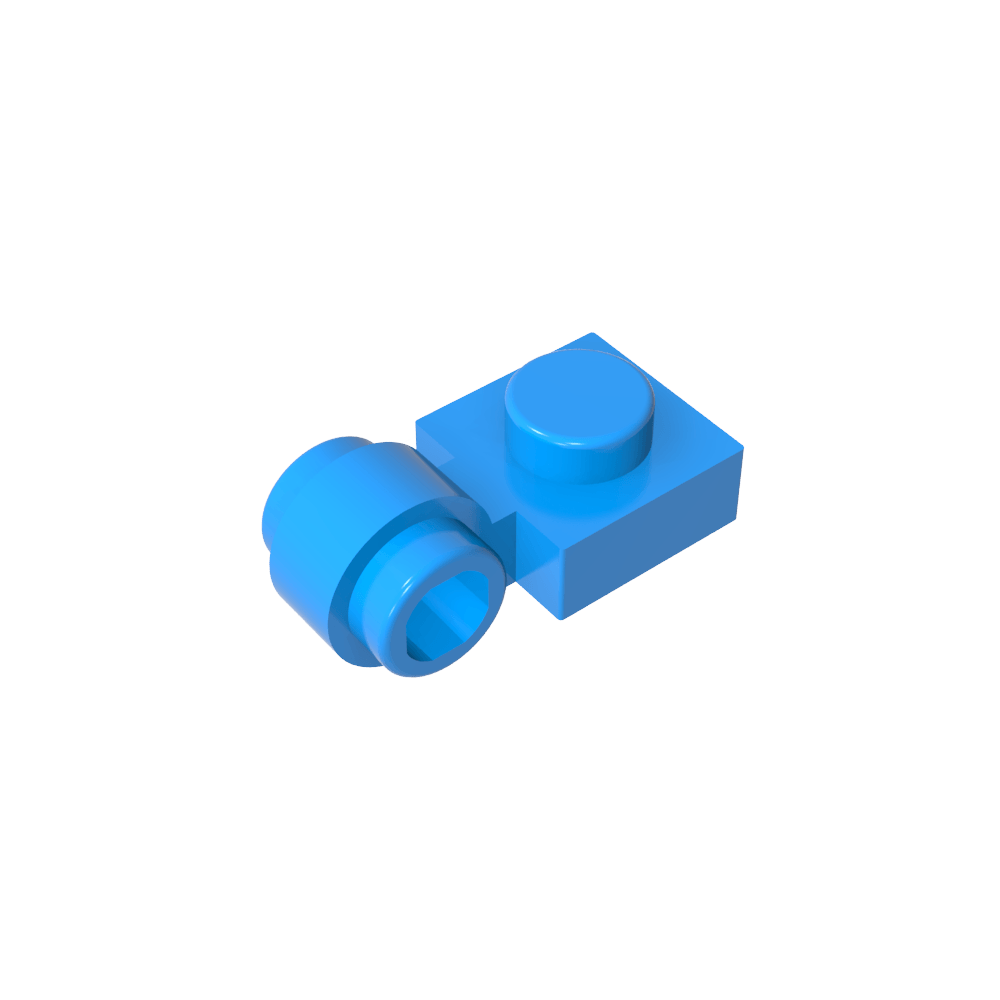Plate Special 1 x 1 with Clip Light [Thick Ring]-MyGobricks