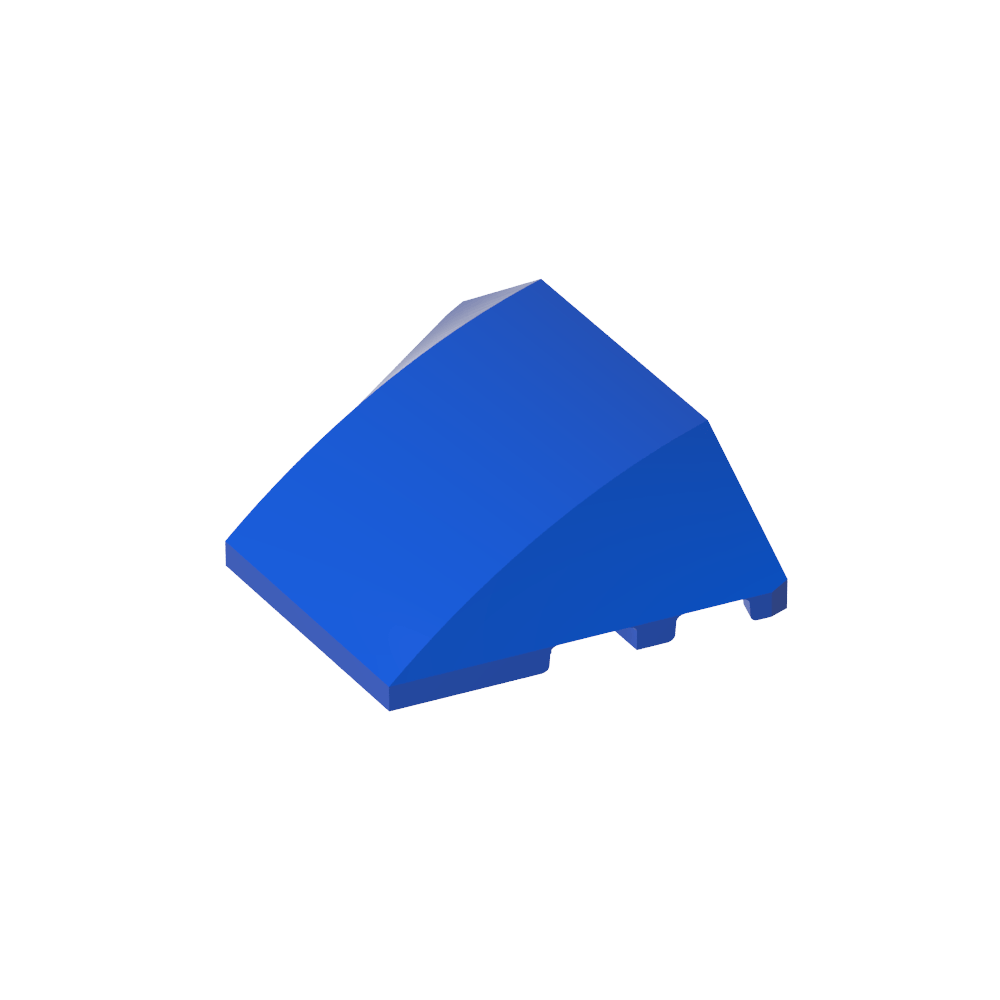 Wedge Curved 4 x 3 No Studs [Plain]-MyGobricks