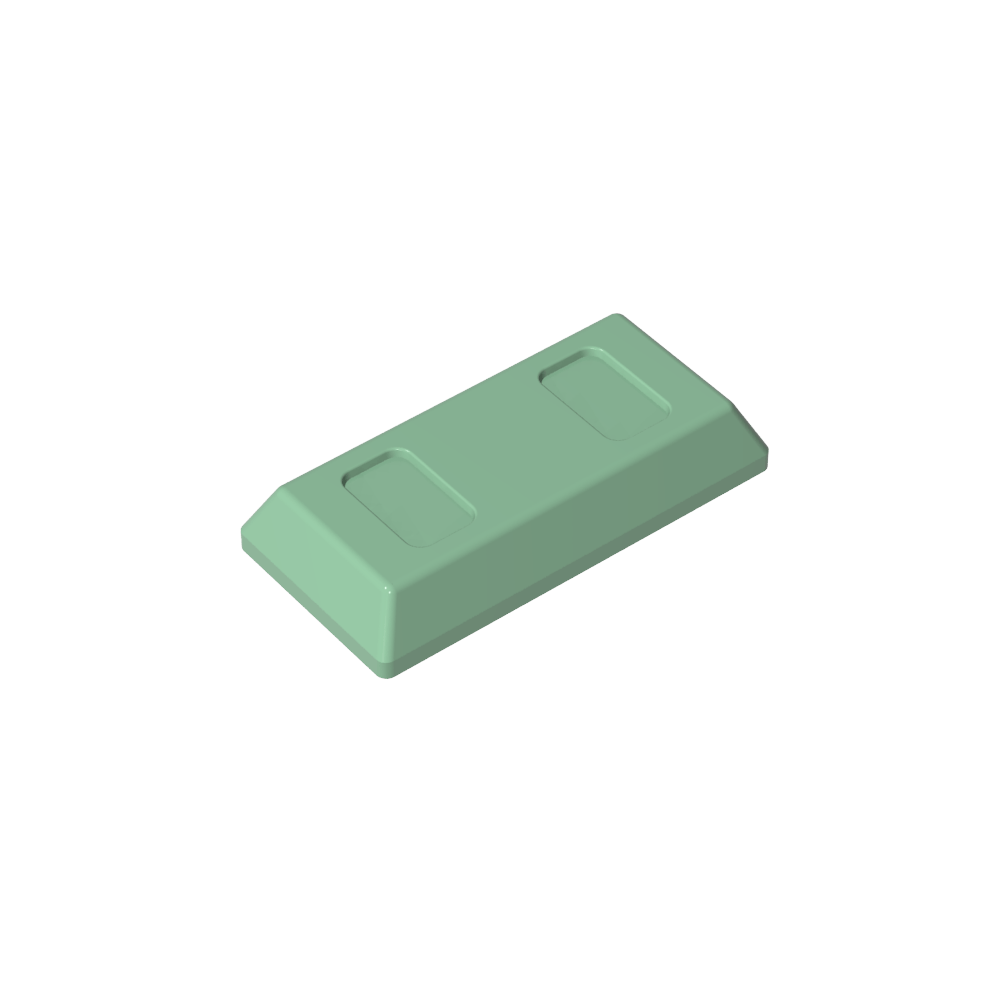Tile Special 1 x 2 with Sloped Walls AKA Money / Gold Bar [Ingot]