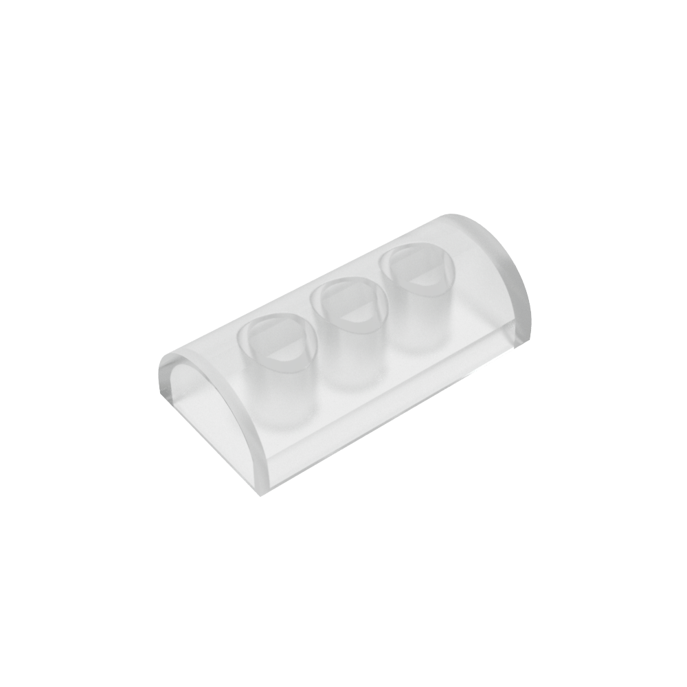 Brick Curved 2 x 4 No Studs, Curved Top-MyGobricks