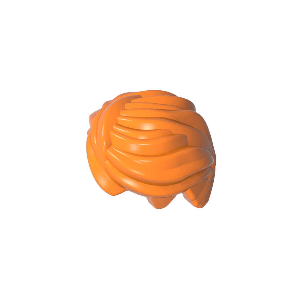Gobricks Figure Hair Swept Back, Tousled-MyGobricks