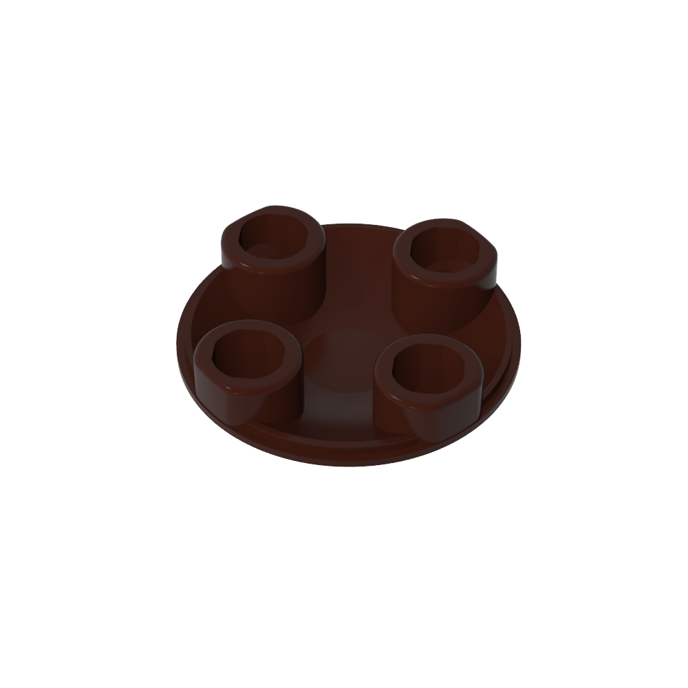 Plate Round 2 x 2 with Rounded Bottom [Boat Stud]