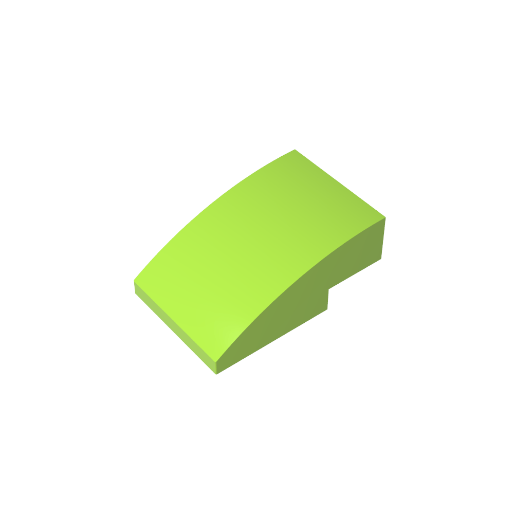Slope Curved 3 x 2 No Studs-MyGobricks