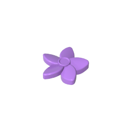 Friends Accessories Hair Decoration, Flower with Pointed Petals and Small Pin-MyGobricks