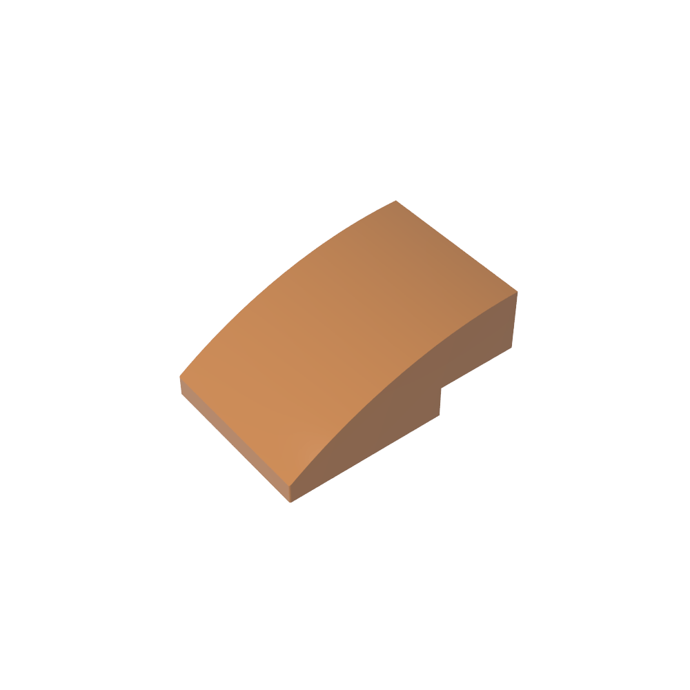 Slope Curved 3 x 2 No Studs-MyGobricks