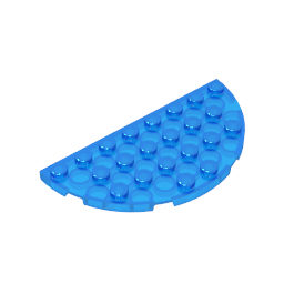 4x8 half-circle plate