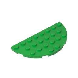 4x8 half-circle plate