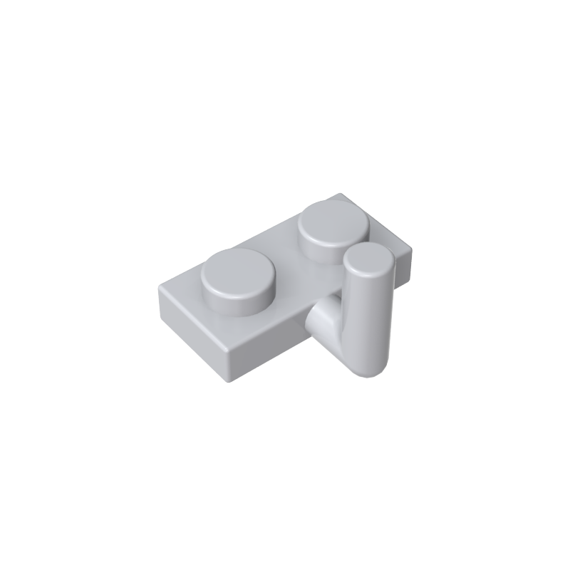 1x2 Single Side Plate With Upward Curved Handle