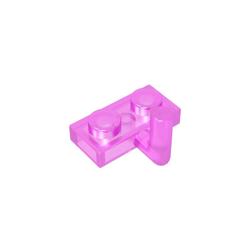 1x2 single side plate with upward curved handle