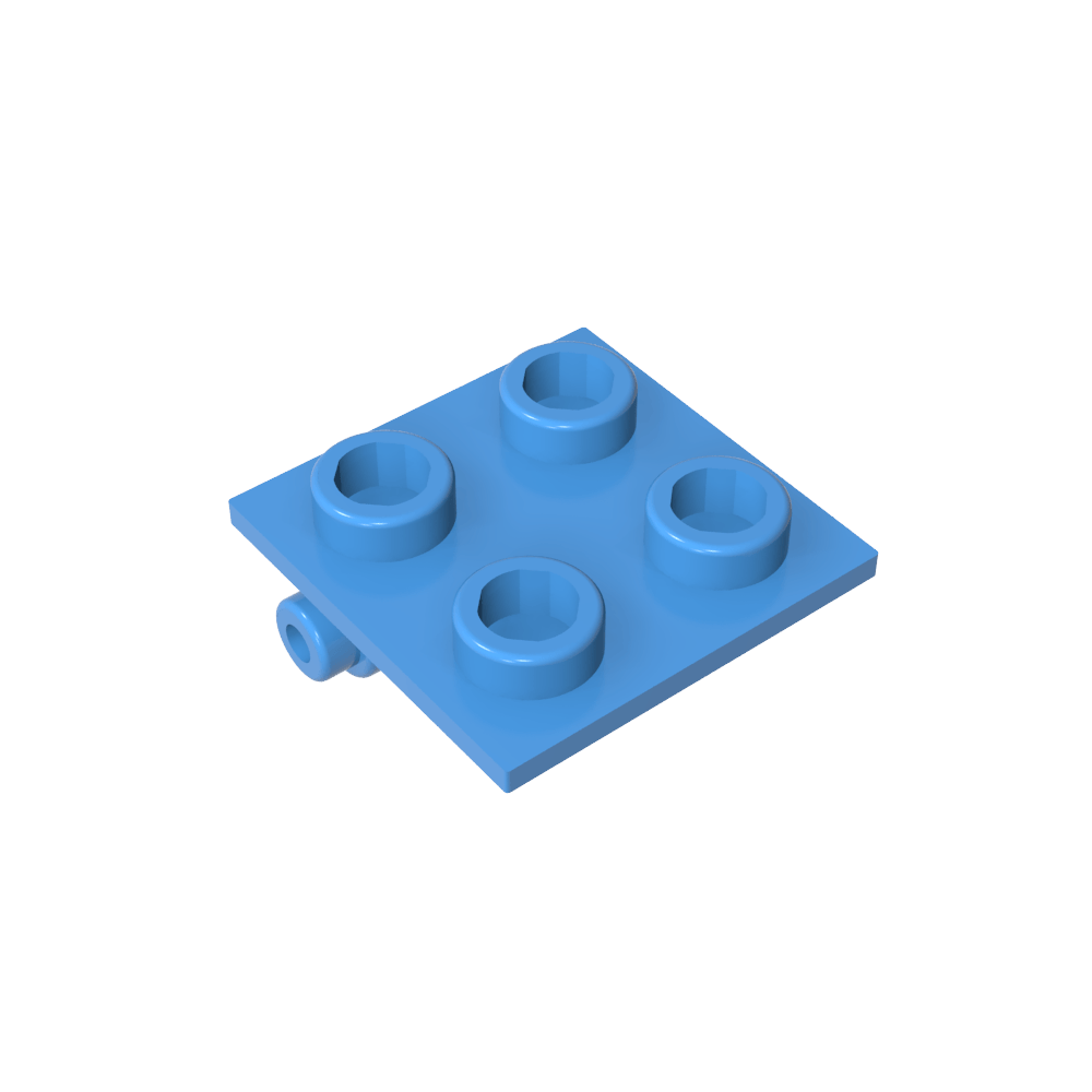 Hinge Brick 2 x 2 Top Plate Thin-MyGobricks