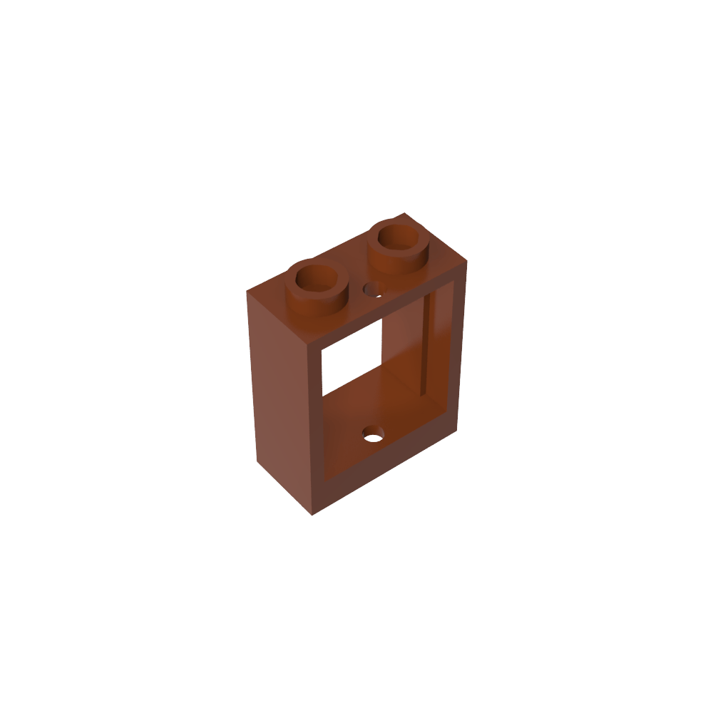 Window 1 x 2 x 2 Flat Front-MyGobricks