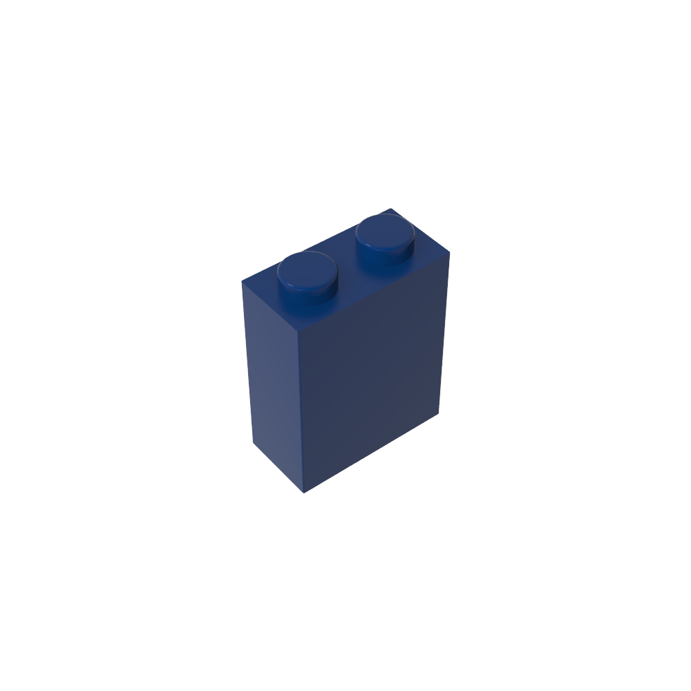 Brick 1 x 2 x 2 with Center Pin-MyGobricks