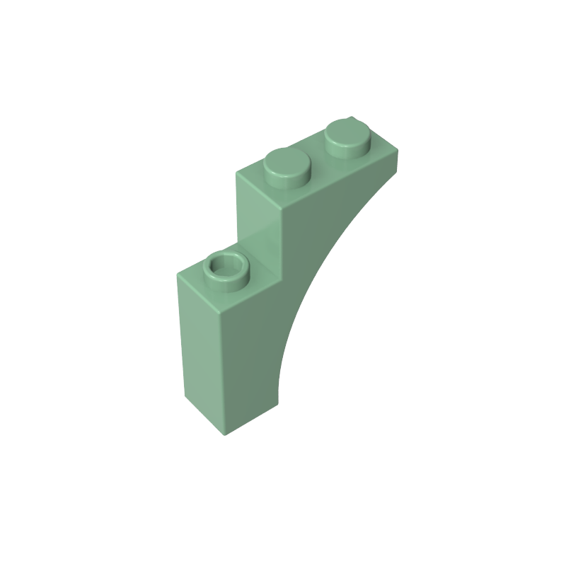 1x3x3 curved brick