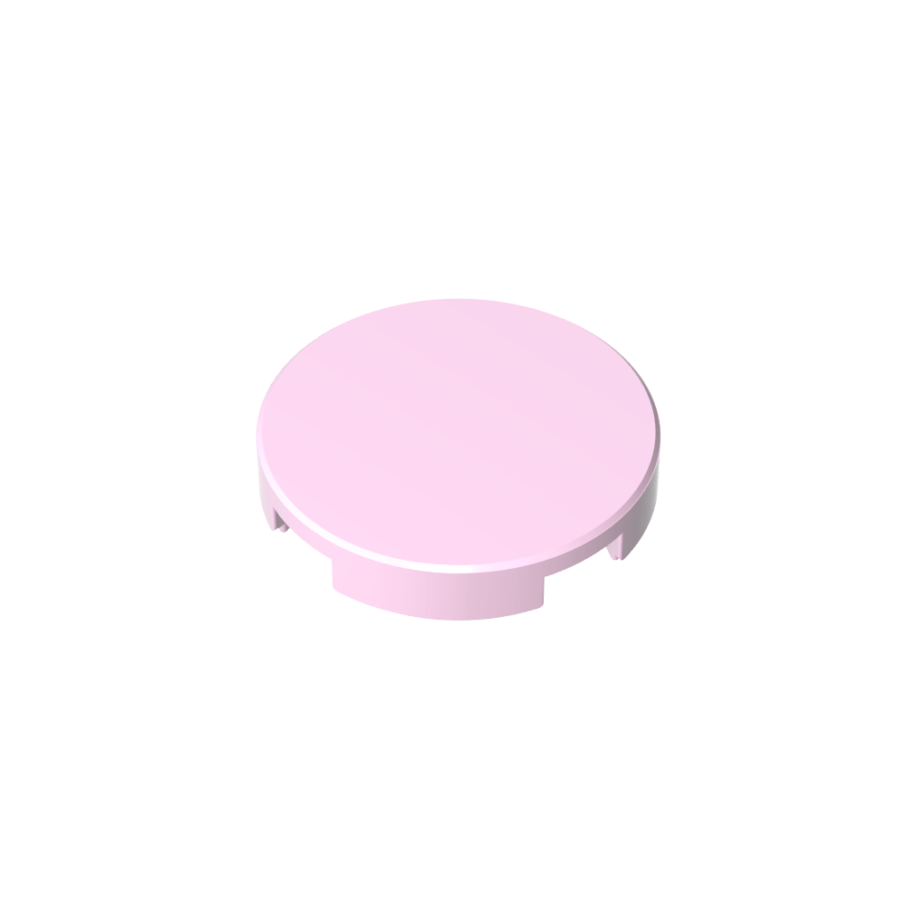 Tile Round 2 x 2 with Bottom Stud Holder-MyGobricks
