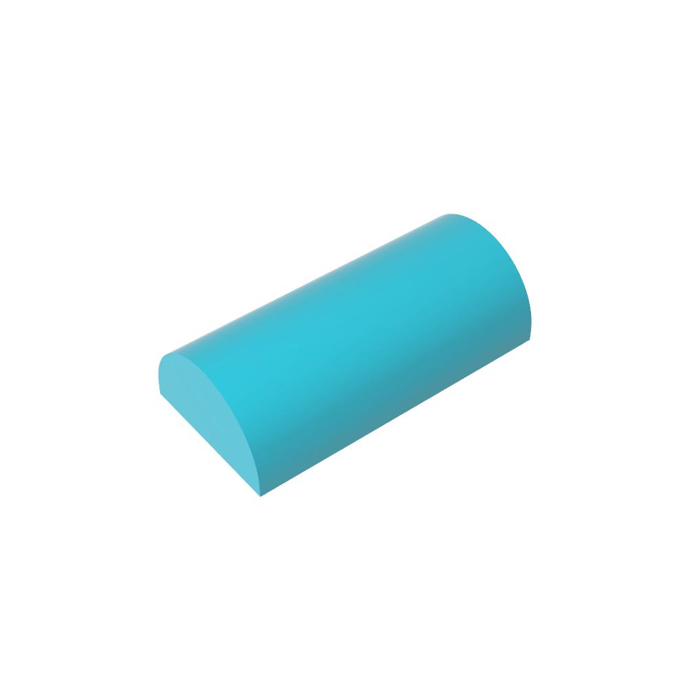 Brick Curved 2 x 4 No Studs, Curved Top-MyGobricks