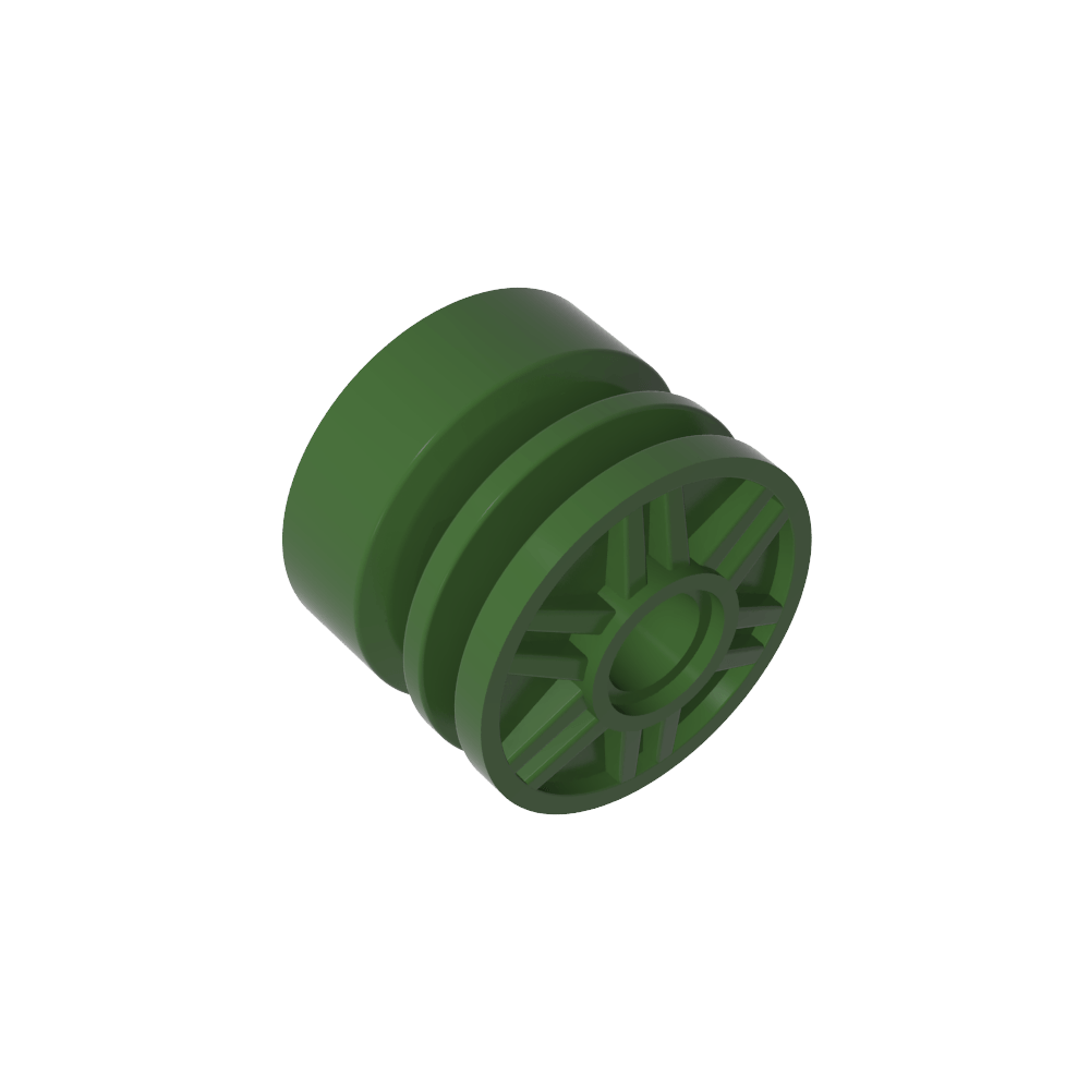Wheel 18 x 14 with Pin Hole, Fake Bolts and Shallow Spokes-MyGobricks