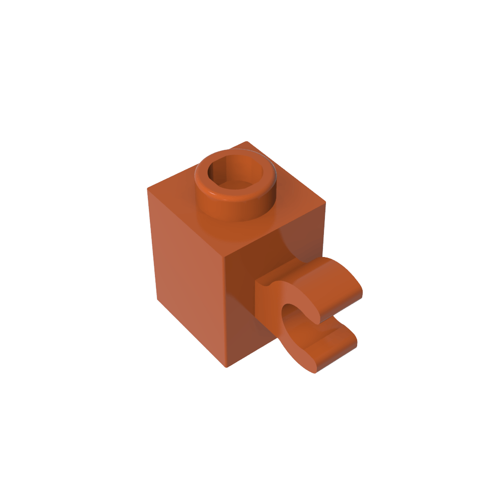 Brick Special 1 x 1 with Clip Horizontal-MyGobricks