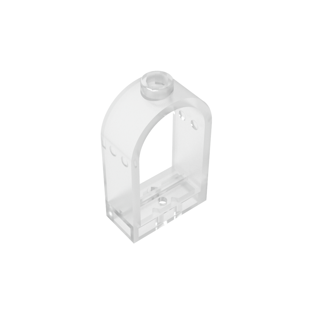 Window 1 x 2 x 2 2/3 with Rounded Top-MyGobricks