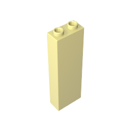 Brick 1 x 2 x 5 without Side Supports-MyGobricks