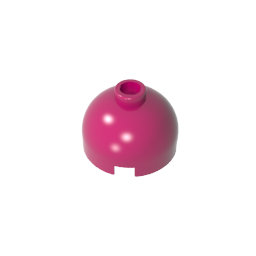 Brick Round 2 x 2 Dome Top - Blocked Open Stud without Bottom Axle Holder-MyGobricks