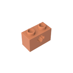 Technic Brick 1 x 2 with Axle Hole Type 1 [+ Opening] and Bottom Pin