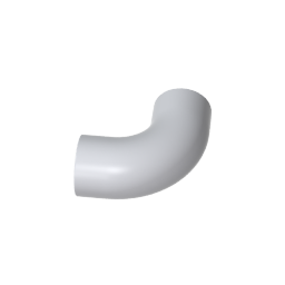 Brick Round 1 x 1 diameter Tube with 90 Degree Elbow (2 x 2 x 1) and Axle Holes (Crossholes) at each-MyGobricks