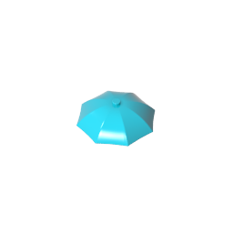 Equipment Umbrella Top with No Bottom Flaps, 6 x 6 with Top Stud