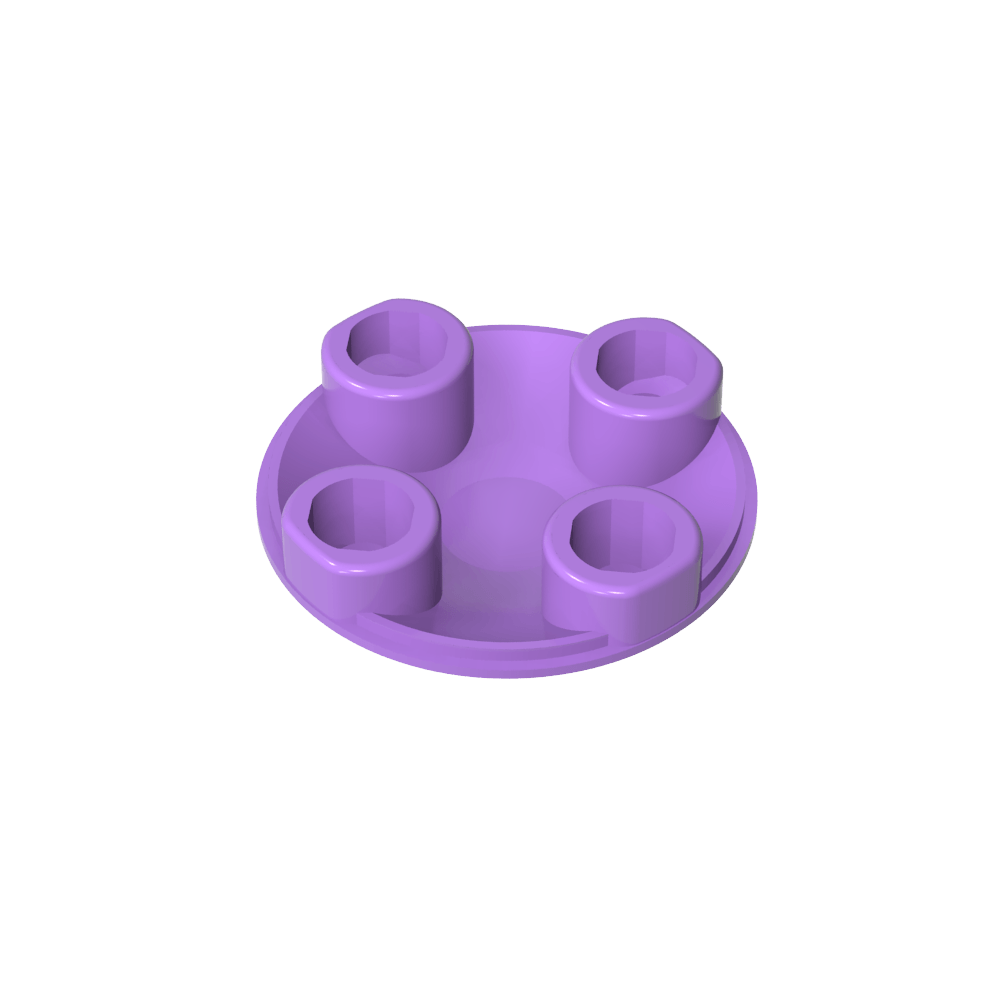 Plate Round 2 x 2 with Rounded Bottom [Boat Stud]