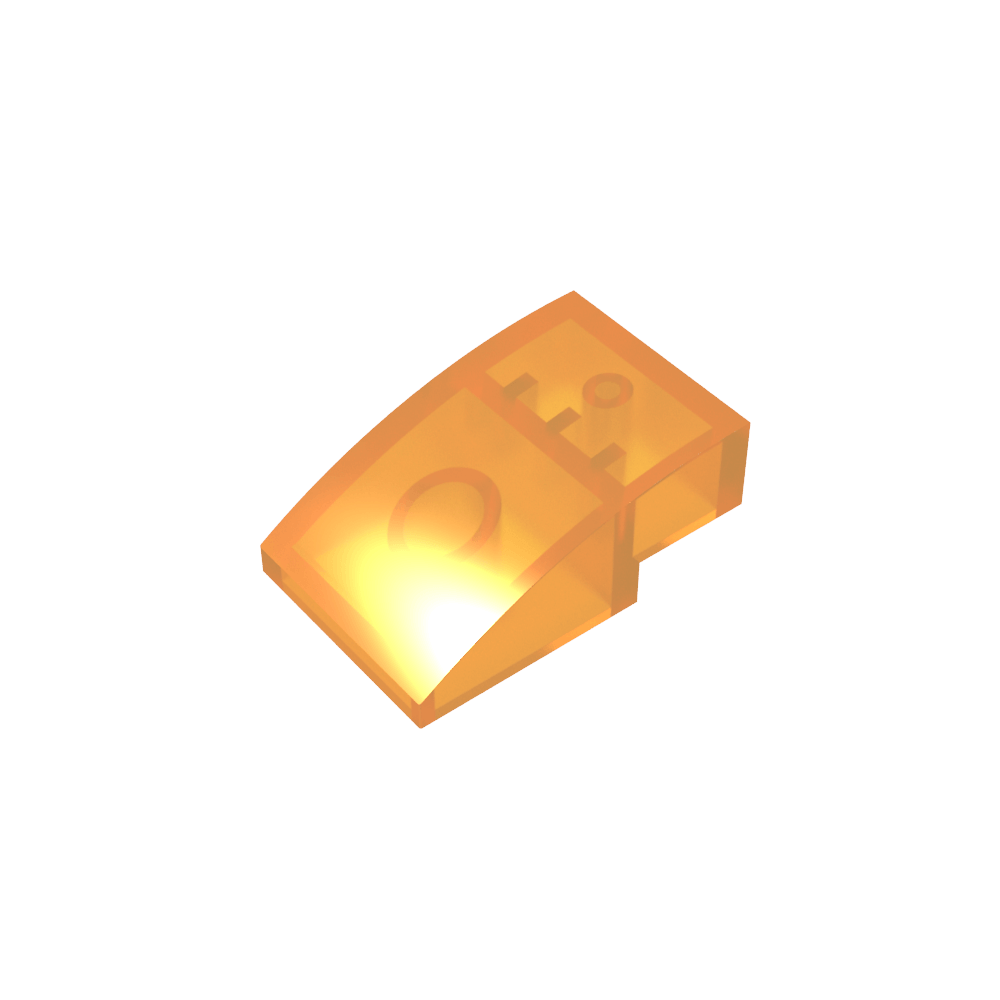 Slope Curved 3 x 2 No Studs-MyGobricks