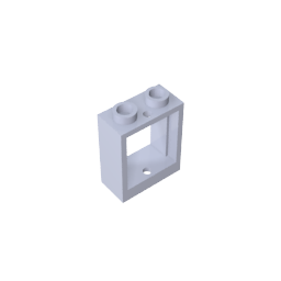 Window 1 x 2 x 2 Flat Front-MyGobricks