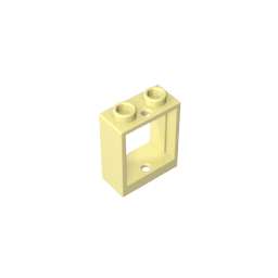 Window 1 x 2 x 2 Flat Front-MyGobricks