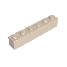 Brick 1 x 6 without Bottom Tubes