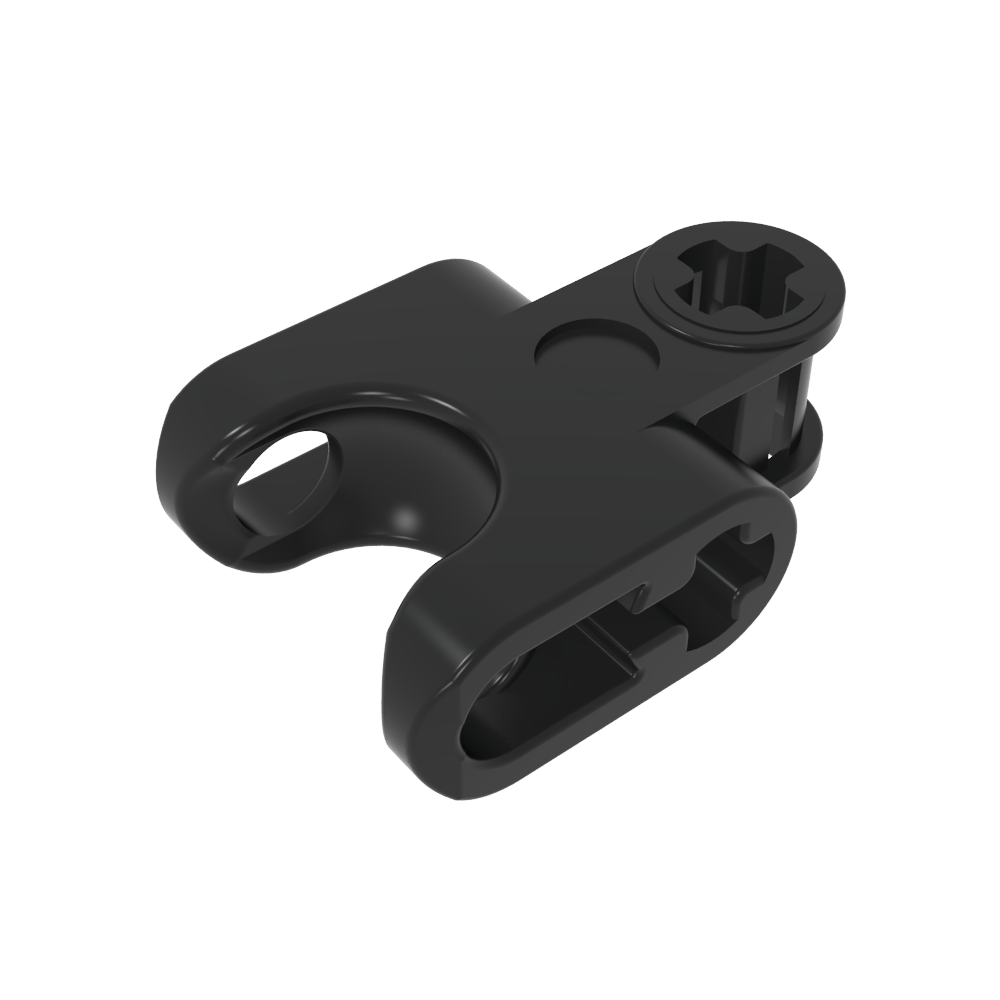 Technic Axle Connector 2 x 3 with Ball Socket, Open Lower Axle Holes-MyGobricks