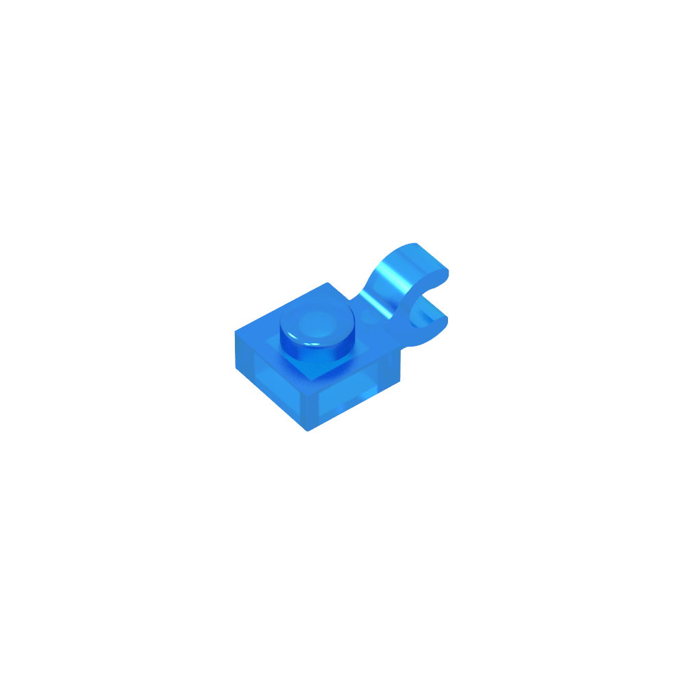 Plate Special 1 x 1 with Clip Horizontal [Thick U Clip]-MyGobricks