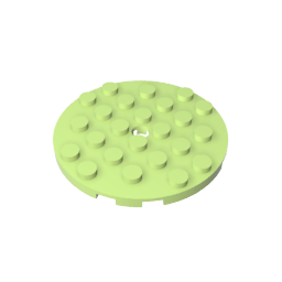 Plate Round 6 x 6 with Hole