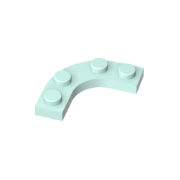 Plate Round Corner 3 x 3 with 2 x 2 Round Cutout