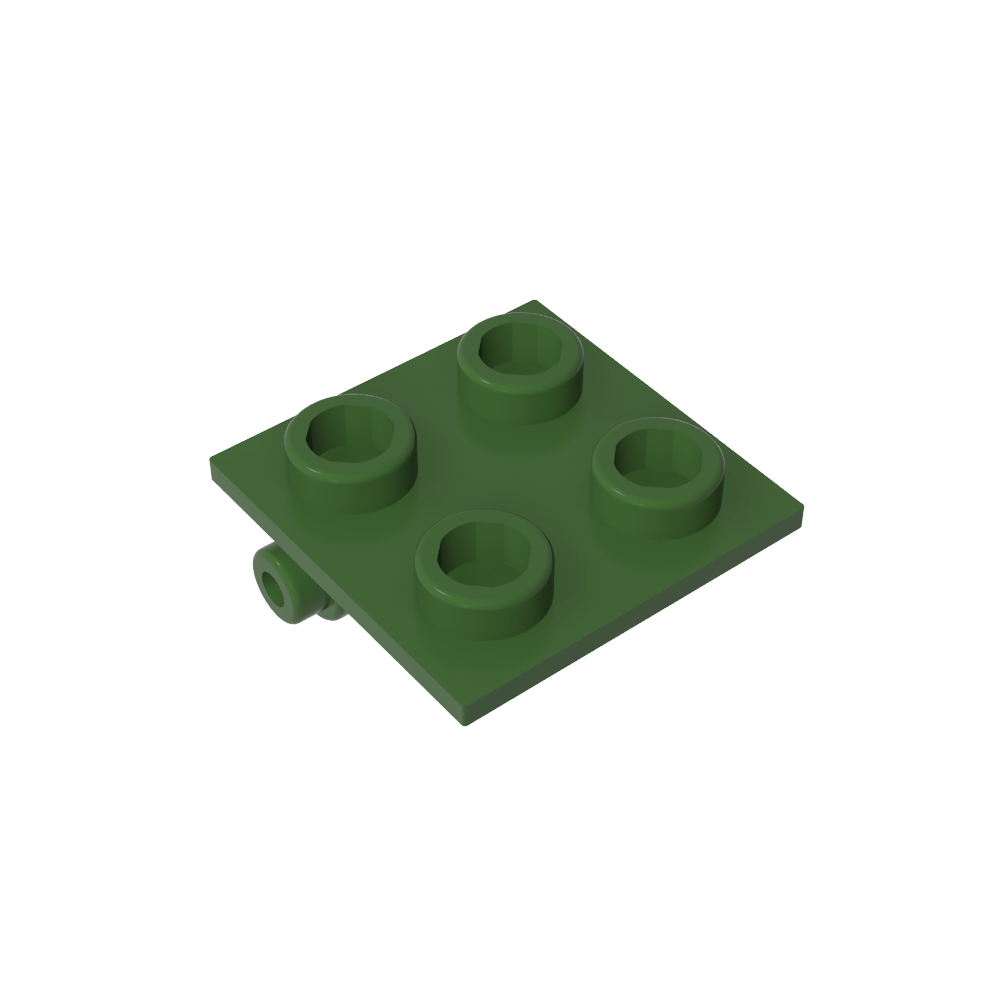Hinge Brick 2 x 2 Top Plate Thin-MyGobricks