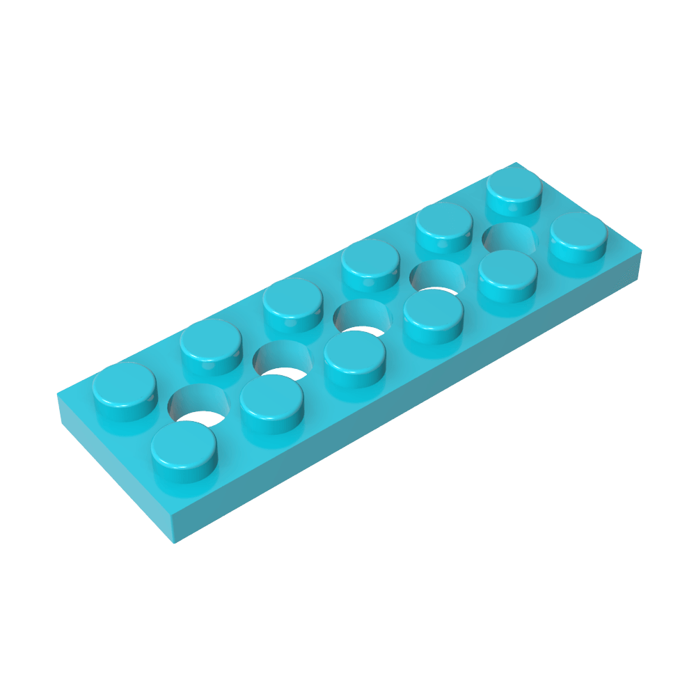 Technic Plate 2 x 6 [5 Holes]-MyGobricks