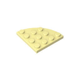 Plate Round Corner 4 x 4